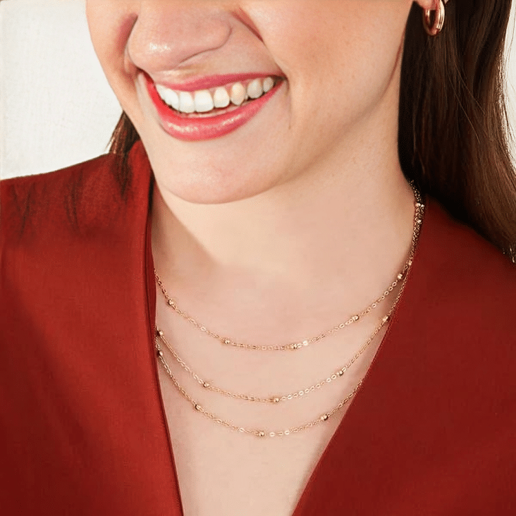 Opus Gems Gold Plated Chain ( Set of 1 ) Opus Gems Gold Plated Chain ( Set of 1 )