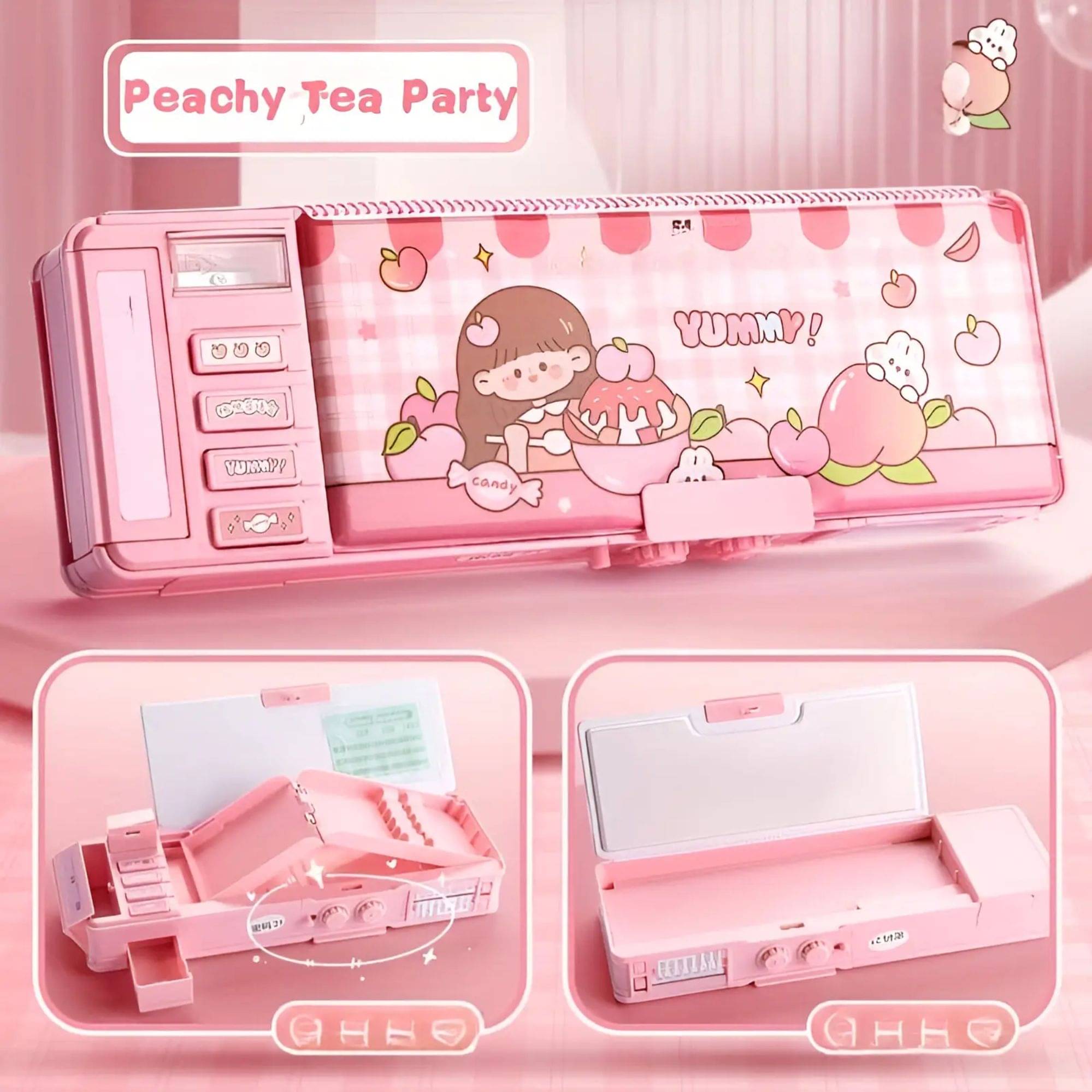     			Password Lock Pencil Box (PINK)
