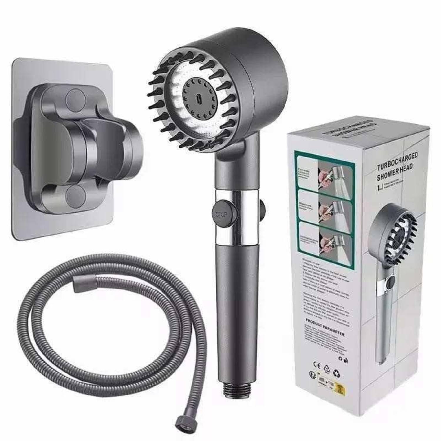     			Rainzspa Shower Head - Multi Functional High Pressure Shower Head - Multi-Functional Hand Held Sprinkler - High-Pressure Shower Head,One-Button Rainz Spa Shower