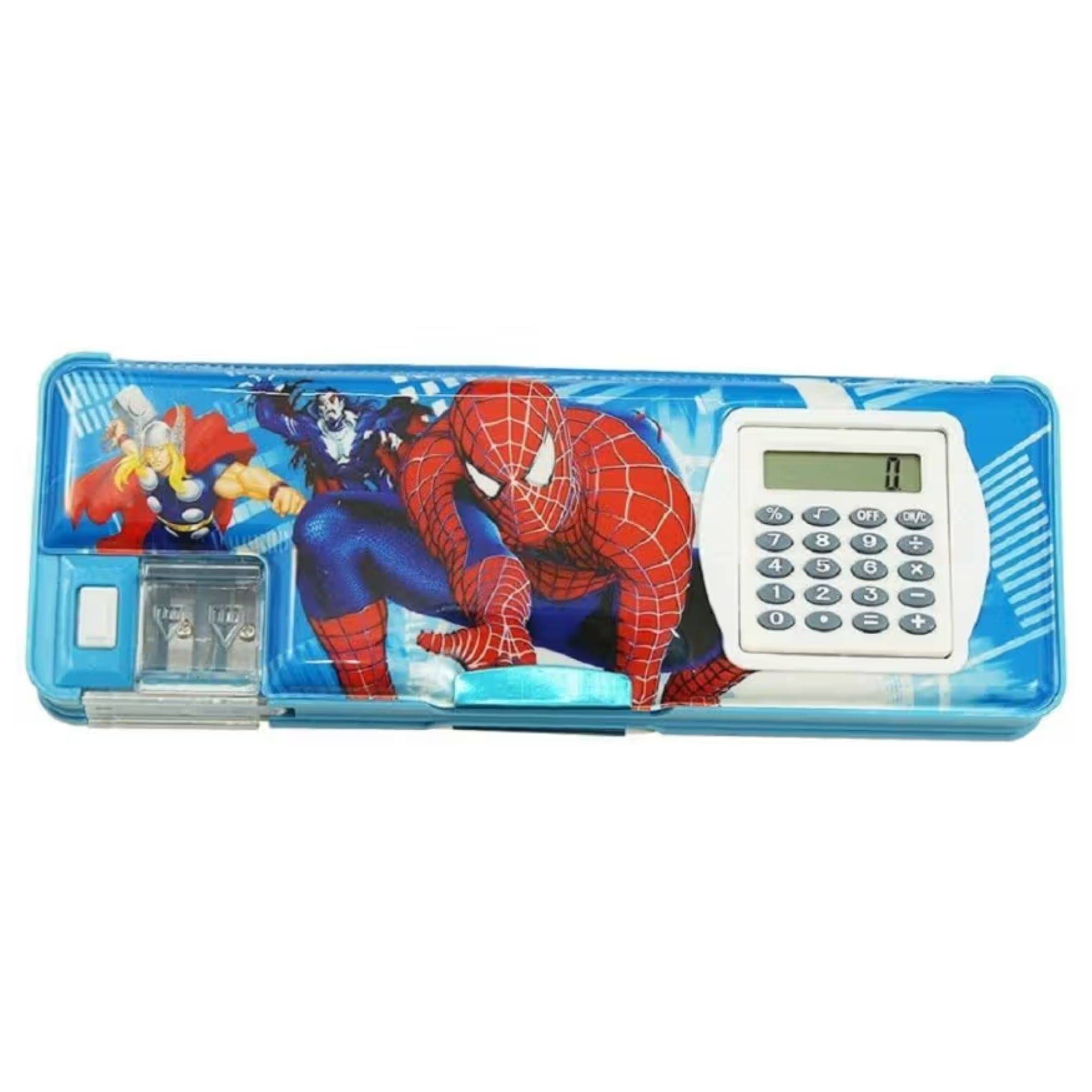 SPIDER MEN COMPASS BOX WITH CALCULATOR (BLUE) SPIDER MEN COMPASS BOX WITH CALCULATOR (BLUE)