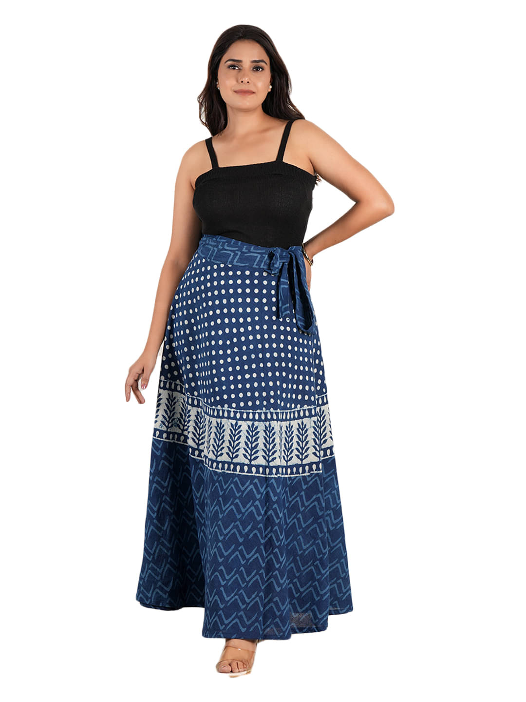 STYLE SHOES Multi Color Cotton Blend Women's Wrap Skirt ( Pack of 1 ) STYLE SHOES Multi Color Cotton Blend Women's Wrap Skirt ( Pack of 1 )