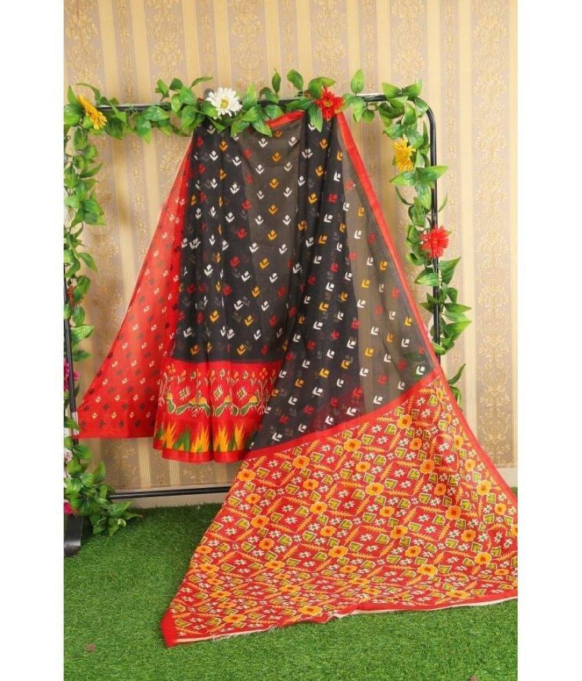     			Samai Cotton Silk Applique Saree With Unstitched Blouse Piece ( Purple )