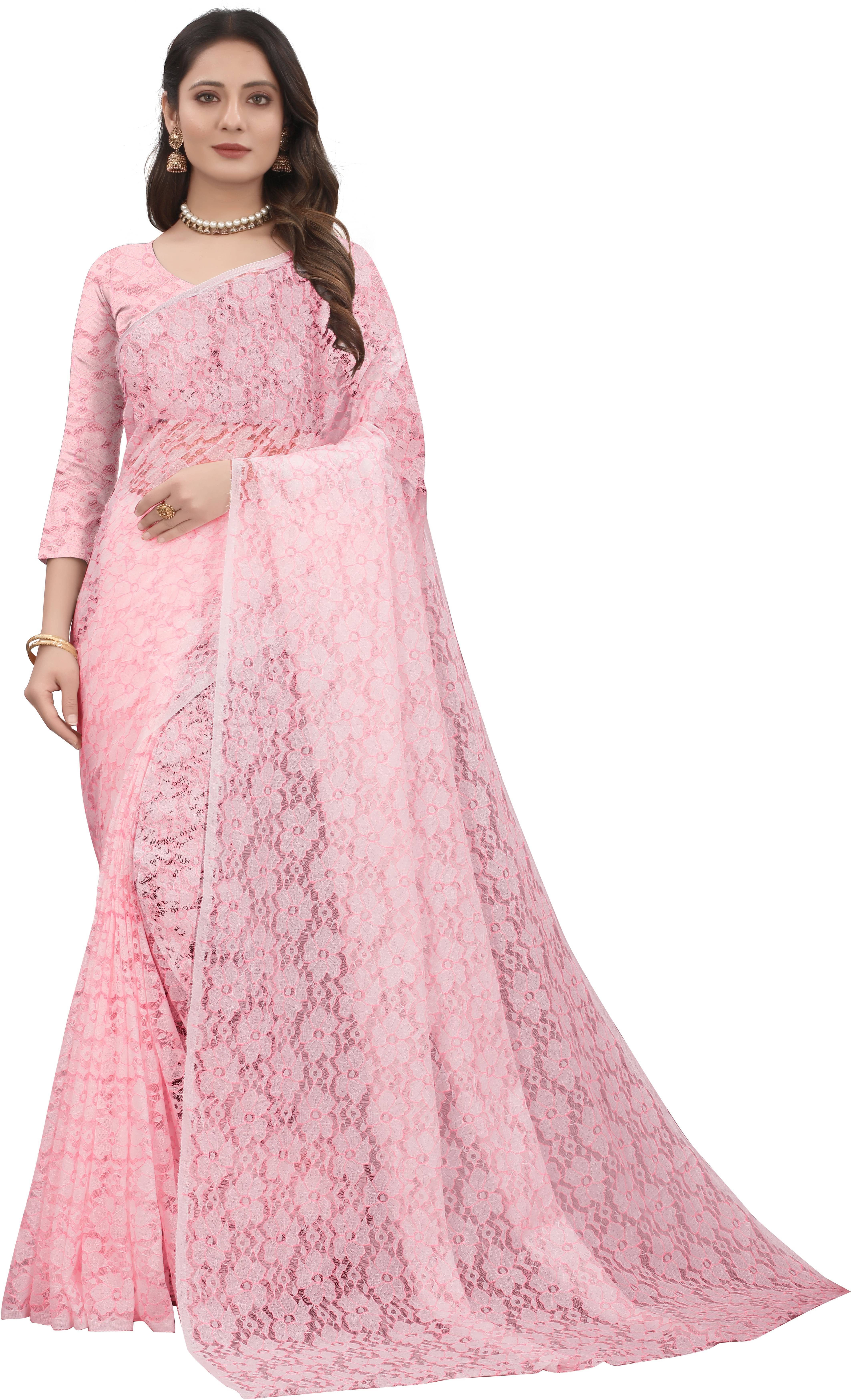 Samai Cotton Silk Colorblock Saree With Unstitched Blouse Piece ( Pink ) Samai Cotton Silk Colorblock Saree With Unstitched Blouse Piece ( Pink )