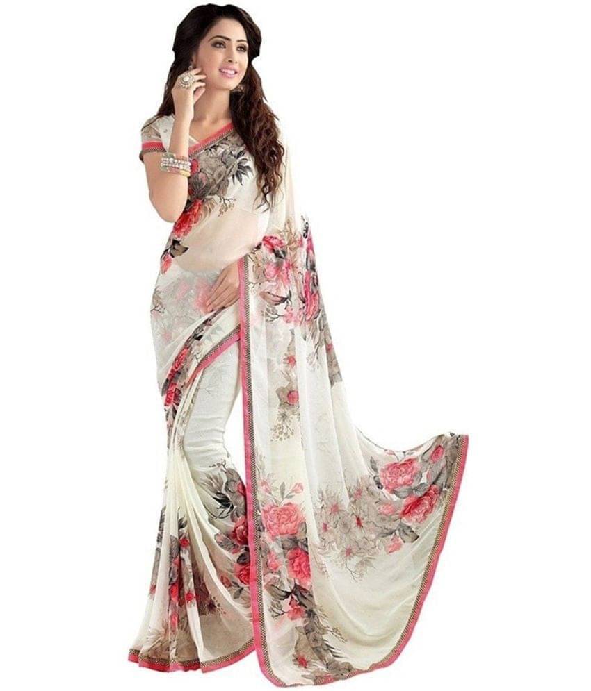Suntex Net Cut Outs Saree With Unstitched Blouse Piece ( Multicolor ) Suntex Net Cut Outs Saree With Unstitched Blouse Piece ( Multicolor )