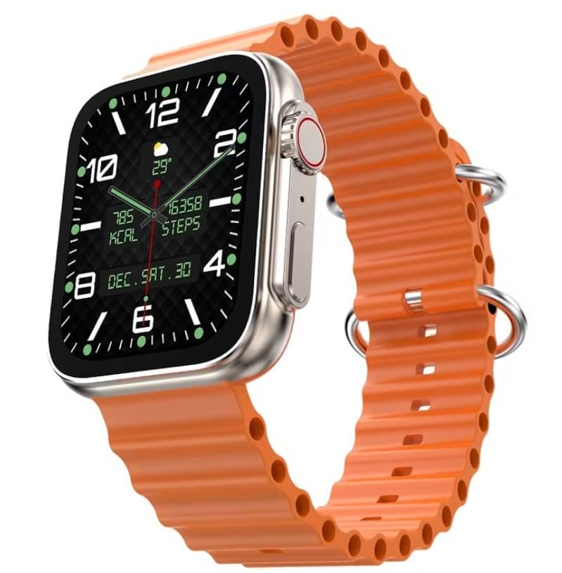     			T800 Ultra Smart Watch with Beautiful Strap, Bluetooth Calling Smart Watch, 1.99" Touch Display with Fitness & Outdoor, Health & Medical Tracker, 8 Unique UI Interactions (Orange)