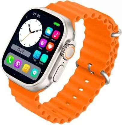     			T800 Ultra Smart Watch with Beautiful Strap, Bluetooth Calling Smart Watch, 1.99" Touch Display with Fitness & Outdoor, Health & Medical Tracker, 8 Unique UI Interactions (Orange)
