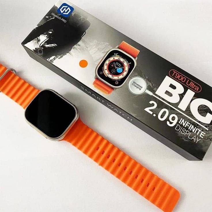     			T800 Ultra Smart Watch with Beautiful Strap, Bluetooth Calling Smart Watch, 1.99" Touch Display with Fitness & Outdoor, Health & Medical Tracker, 8 Unique UI Interactions (Orange)