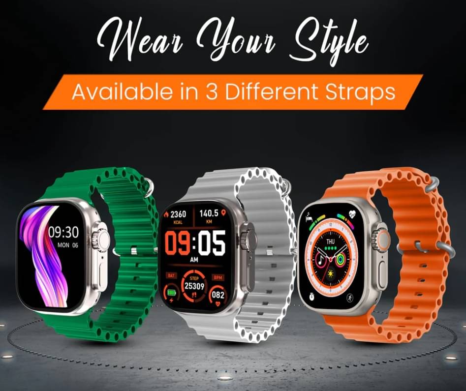 T800 Ultra Smart Watch with Beautiful Strap, Bluetooth Calling Smart Watch, 1.99" Touch Display with Fitness & Outdoor, Health & Medical Tracker, 8 Unique UI Interactions (Orange) T800 Ultra Smart Watch with Beautiful Strap, Bluetooth Calling Smart Watch, 1.99" Touch Display with Fitness & Outdoor, Health & Medical Tracker, 8 Unique UI Interactions (Orange)