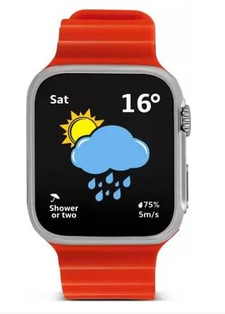     			T800 Ultra Smart Watch with Beautiful Strap, Bluetooth Calling Smart Watch, 1.99" Touch Display with Fitness & Outdoor, Health & Medical Tracker, 8 Unique UI Interactions (Orange)