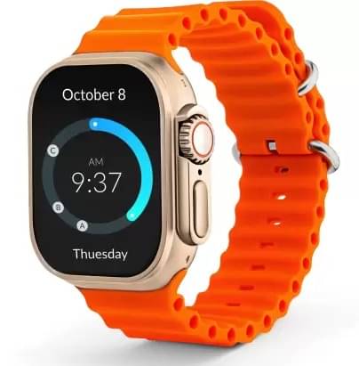     			T800 Ultra Smart Watch with Beautiful Strap, Bluetooth Calling Smart Watch, 1.99" Touch Display with Fitness & Outdoor, Health & Medical Tracker, 8 Unique UI Interactions (Orange)