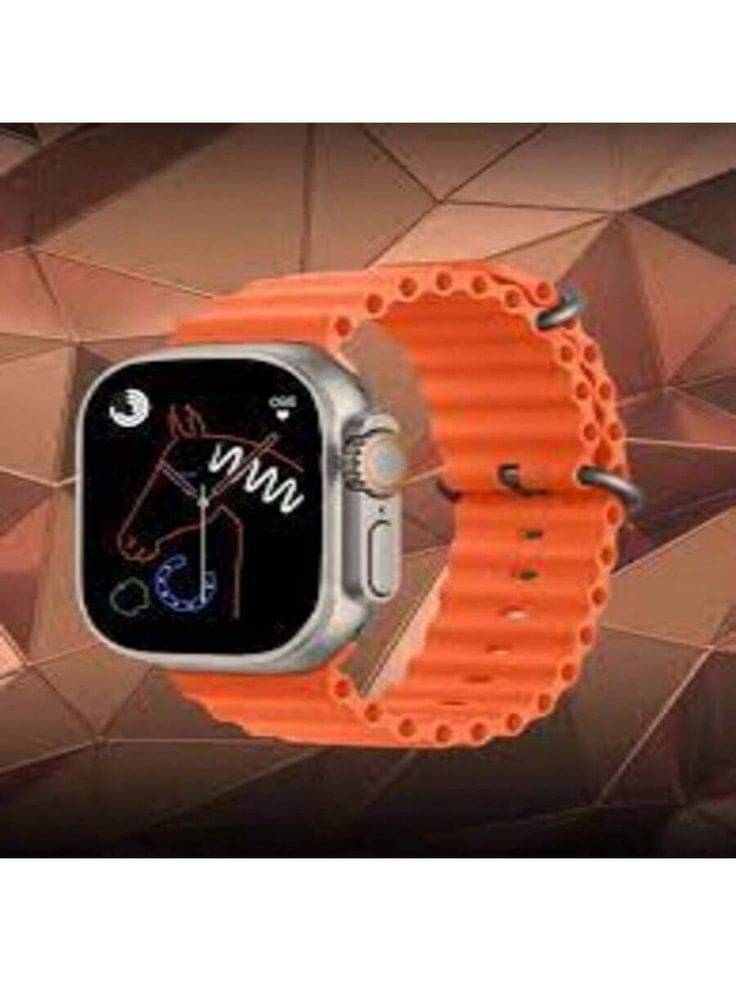    			T800 Ultra Smart Watch with Beautiful Strap, Bluetooth Calling Smart Watch, 1.99" Touch Display with Fitness & Outdoor, Health & Medical Tracker, 8 Unique UI Interactions (Orange)