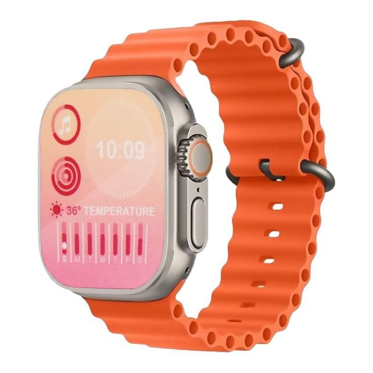     			T800 Ultra Smart Watch with Beautiful Strap, Bluetooth Calling Smart Watch, 1.99" Touch Display with Fitness & Outdoor, Health & Medical Tracker, 8 Unique UI Interactions (Orange)