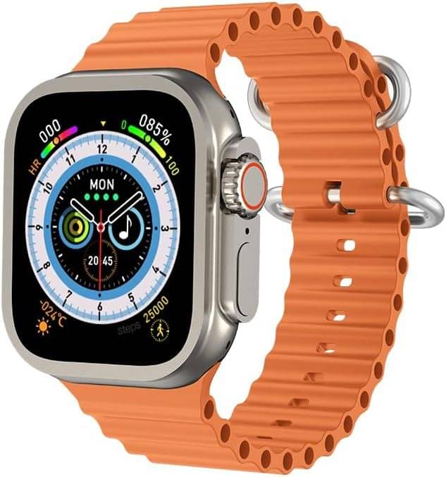 T800 Ultra Smart Watch with Beautiful Strap, Bluetooth Calling Smart Watch, 1.99" Touch Display with Fitness & Outdoor, Health & Medical Tracker, 8 Unique UI Interactions (Orange) T800 Ultra Smart Watch with Beautiful Strap, Bluetooth Calling Smart Watch, 1.99" Touch Display with Fitness & Outdoor, Health & Medical Tracker, 8 Unique UI Interactions (Orange)