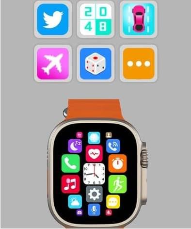     			T800 Ultra Smart Watch with Beautiful Strap, Bluetooth Calling Smart Watch, 1.99" Touch Display with Fitness & Outdoor, Health & Medical Tracker, 8 Unique UI Interactions (Orange)