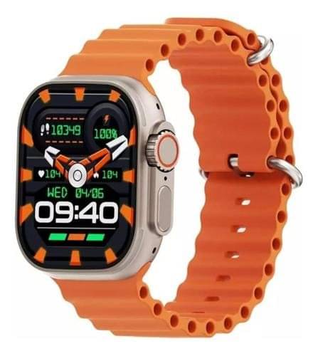     			T800 Ultra Smart Watch with Beautiful Strap, Bluetooth Calling Smart Watch, 1.99" Touch Display with Fitness & Outdoor, Health & Medical Tracker, 8 Unique UI Interactions (Orange)