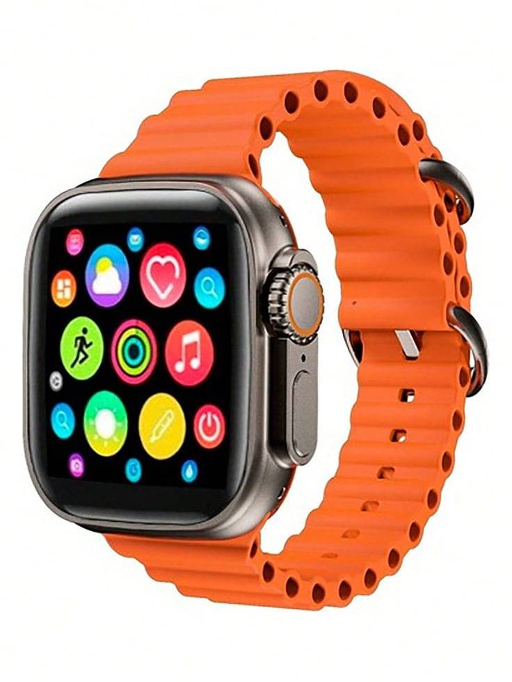 T800 Ultra Smart Watch with Beautiful Strap, Bluetooth Calling Smart Watch, 1.99" Touch Display with Fitness & Outdoor, Health & Medical Tracker, 8 Unique UI Interactions (Orange) T800 Ultra Smart Watch with Beautiful Strap, Bluetooth Calling Smart Watch, 1.99" Touch Display with Fitness & Outdoor, Health & Medical Tracker, 8 Unique UI Interactions (Orange)