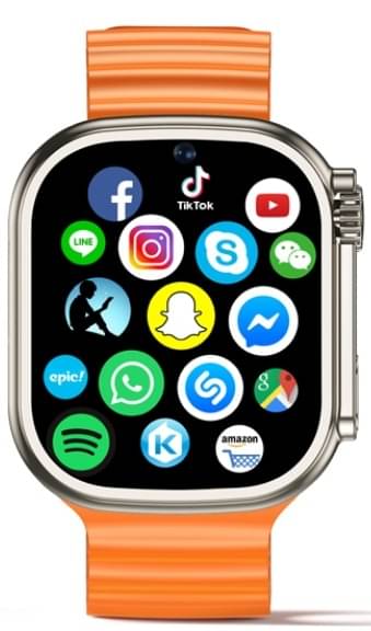     			T800 Ultra Smart Watch with Beautiful Strap, Bluetooth Calling Smart Watch, 1.99" Touch Display with Fitness & Outdoor, Health & Medical Tracker, 8 Unique UI Interactions (Orange)
