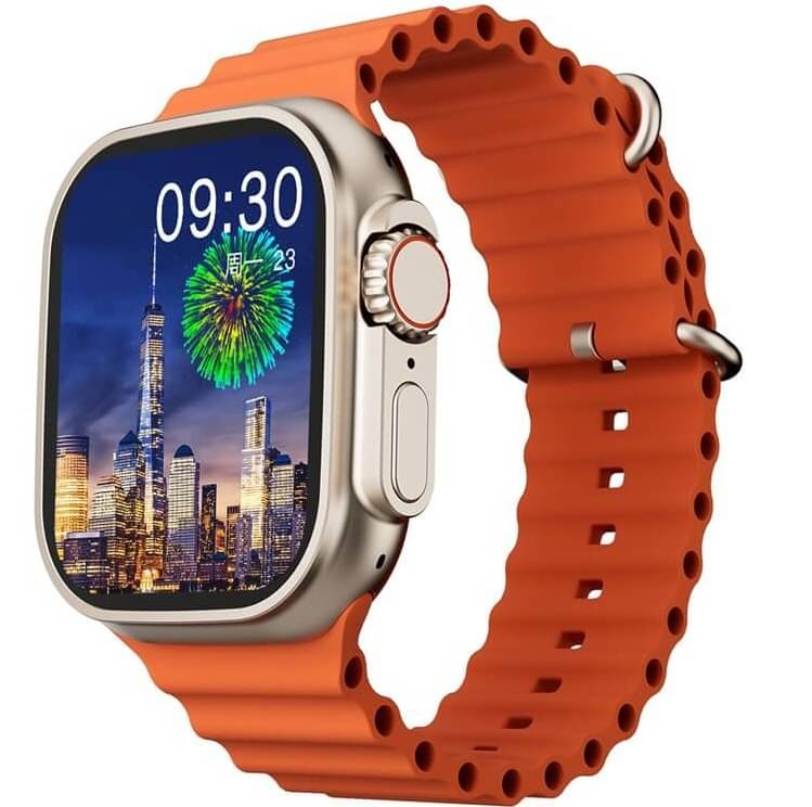     			T800 Ultra Smart Watch with Beautiful Strap, Bluetooth Calling Smart Watch, 1.99" Touch Display with Fitness & Outdoor, Health & Medical Tracker, 8 Unique UI Interactions (Orange)