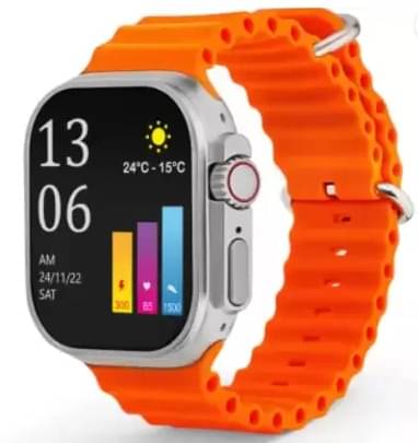     			T800 Ultra Smart Watch with Beautiful Strap, Bluetooth Calling Smart Watch, 1.99" Touch Display with Fitness & Outdoor, Health & Medical Tracker, 8 Unique UI Interactions (Orange)