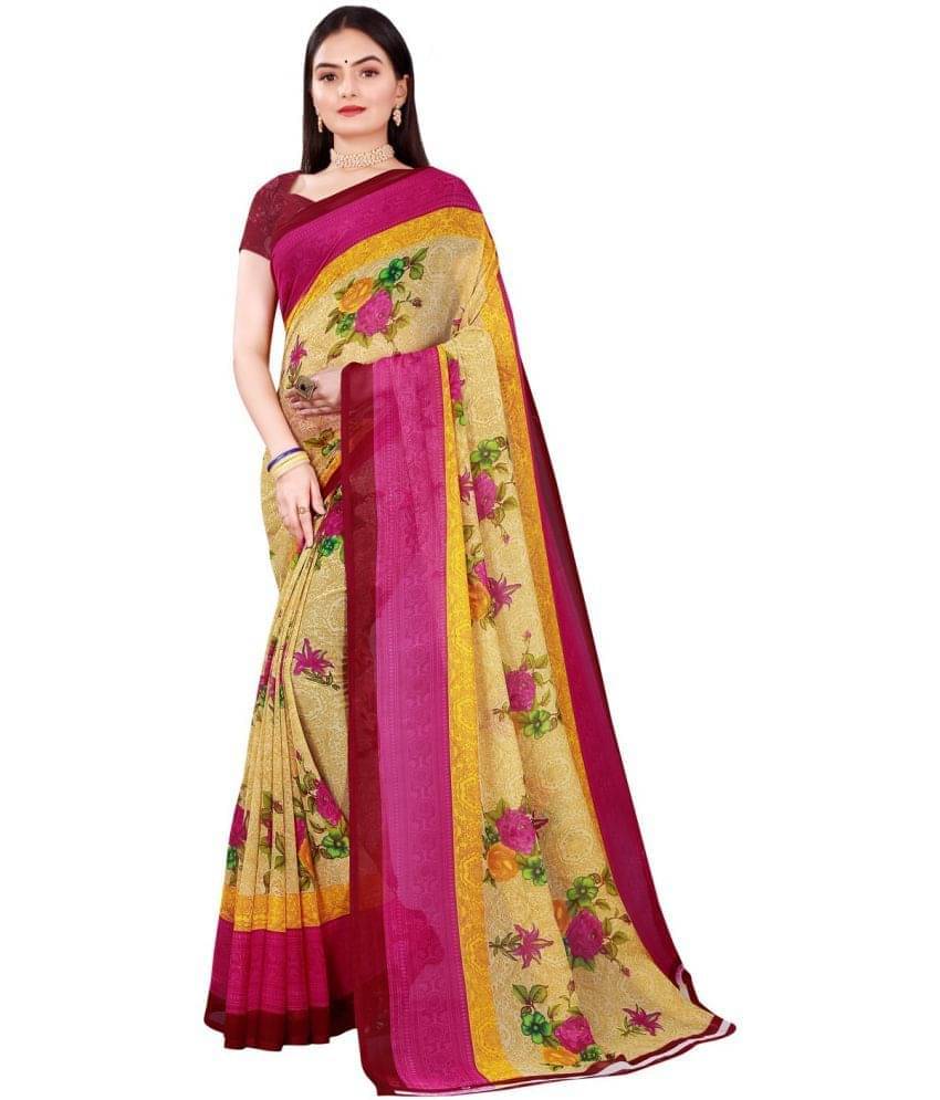 Today Deal Cotton Silk Applique Saree With Unstitched Blouse Piece ( Beige ) Today Deal Cotton Silk Applique Saree With Unstitched Blouse Piece ( Beige )