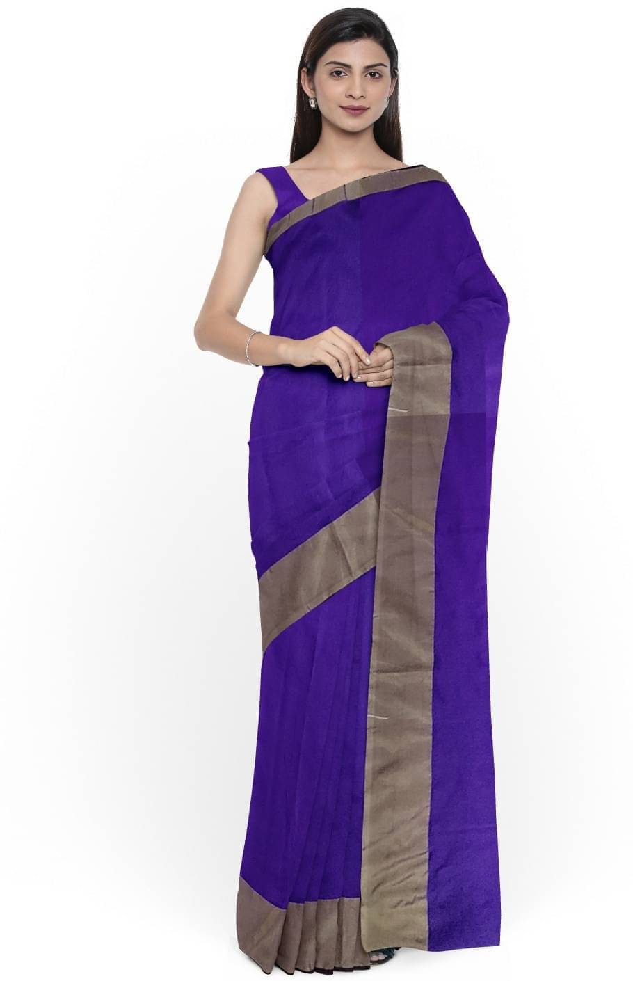 Today Deal Cotton Silk Embellished Saree With Unstitched Blouse Piece ( Brown ) Today Deal Cotton Silk Embellished Saree With Unstitched Blouse Piece ( Brown )