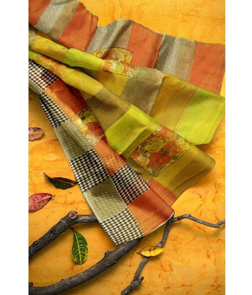 Today Deal Cotton Silk Solid Saree With Unstitched Blouse Piece ( Cream ) Today Deal Cotton Silk Solid Saree With Unstitched Blouse Piece ( Cream )
