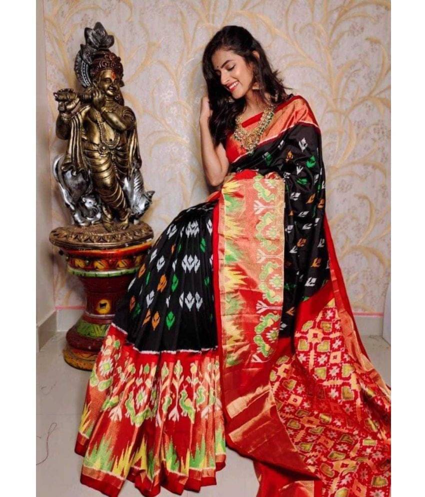     			Today Deal Crepe Printed Saree With Unstitched Blouse Piece ( Red )