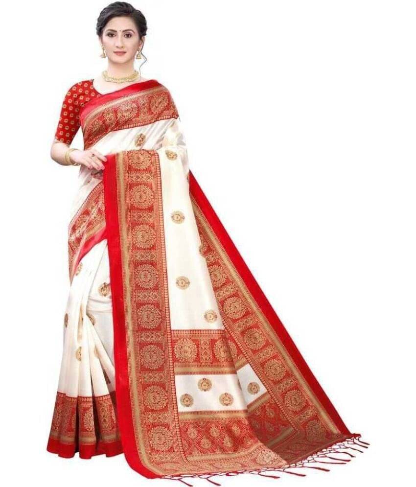 Today Deal Net Cut Outs Saree With Unstitched Blouse Piece ( Red ) Today Deal Net Cut Outs Saree With Unstitched Blouse Piece ( Red )
