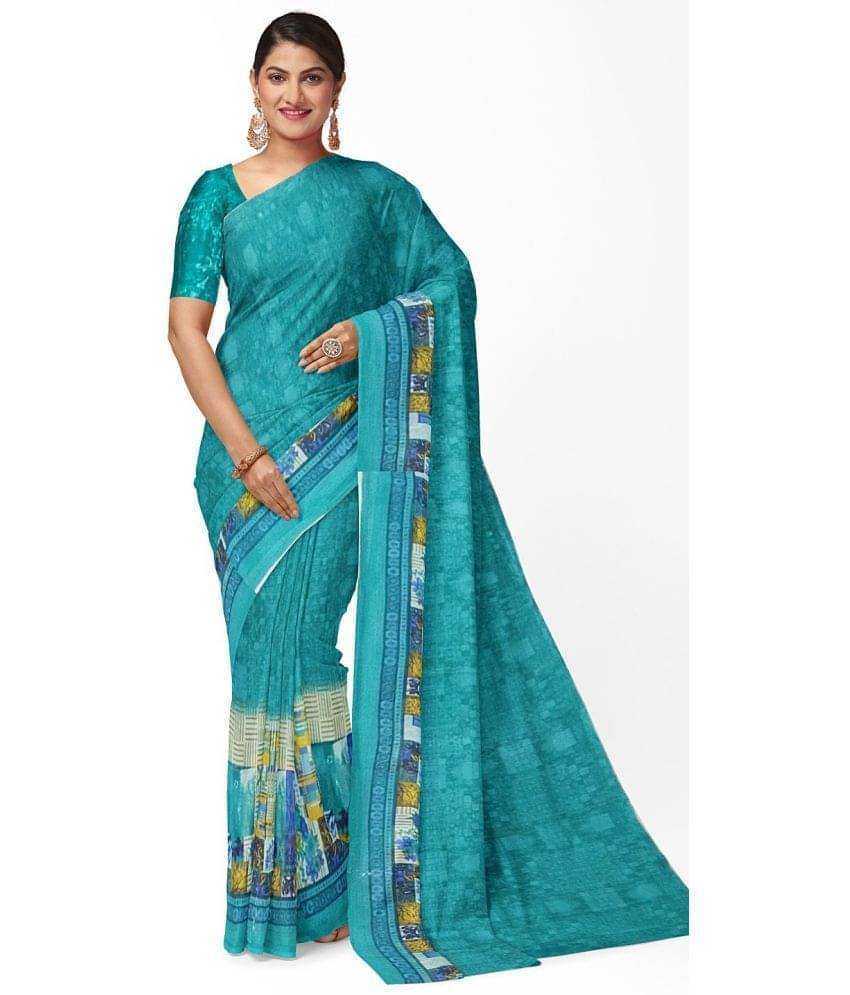 Today Deal Net Cut Outs Saree With Unstitched Blouse Piece ( Blue ) Today Deal Net Cut Outs Saree With Unstitched Blouse Piece ( Blue )