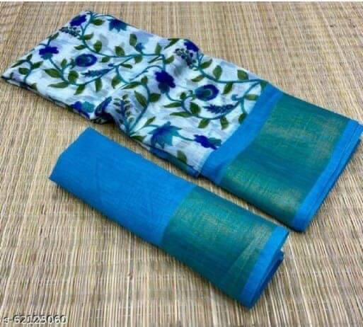 Today Deal Net Cut Outs Saree With Unstitched Blouse Piece ( Blue ) Today Deal Net Cut Outs Saree With Unstitched Blouse Piece ( Blue )
