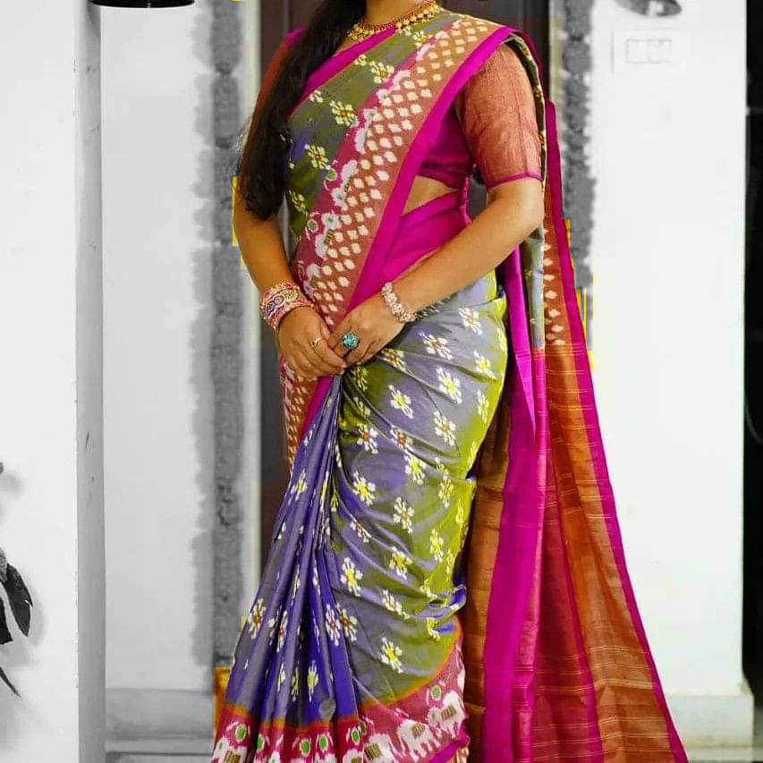     			Today Deal Net Cut Outs Saree With Unstitched Blouse Piece ( Brown )