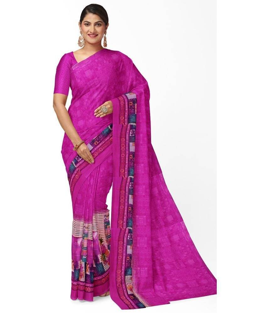     			Vkaran Net Cut Outs Saree With Unstitched Blouse Piece ( Beige )