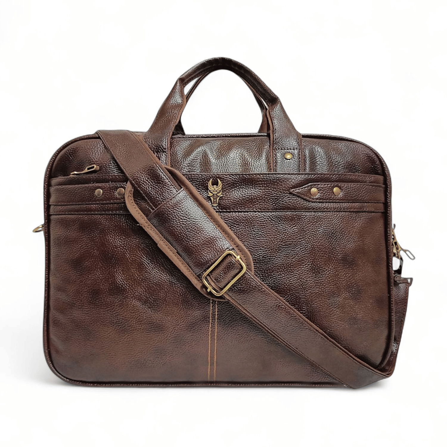     			krishiv Brown P.U Office Bag