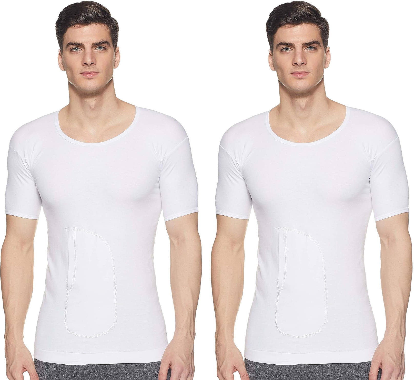 Amul comfy Pack of 2 Cotton Basic Vest For Men ( White ) Amul comfy Pack of 2 Cotton Basic Vest For Men ( White )