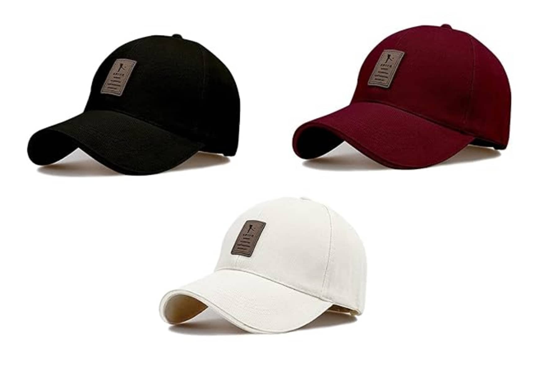 BAYEMA Pack of 3 Cotton Men's Cap ( Multiciolor 3 )