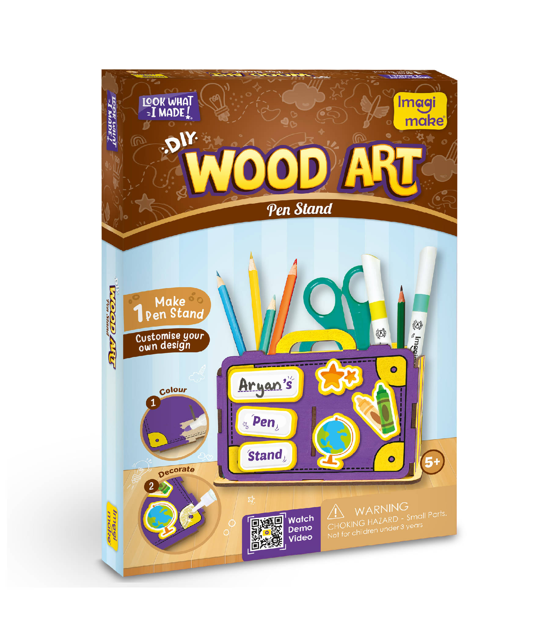     			DIY Wood Art - Pen Stand