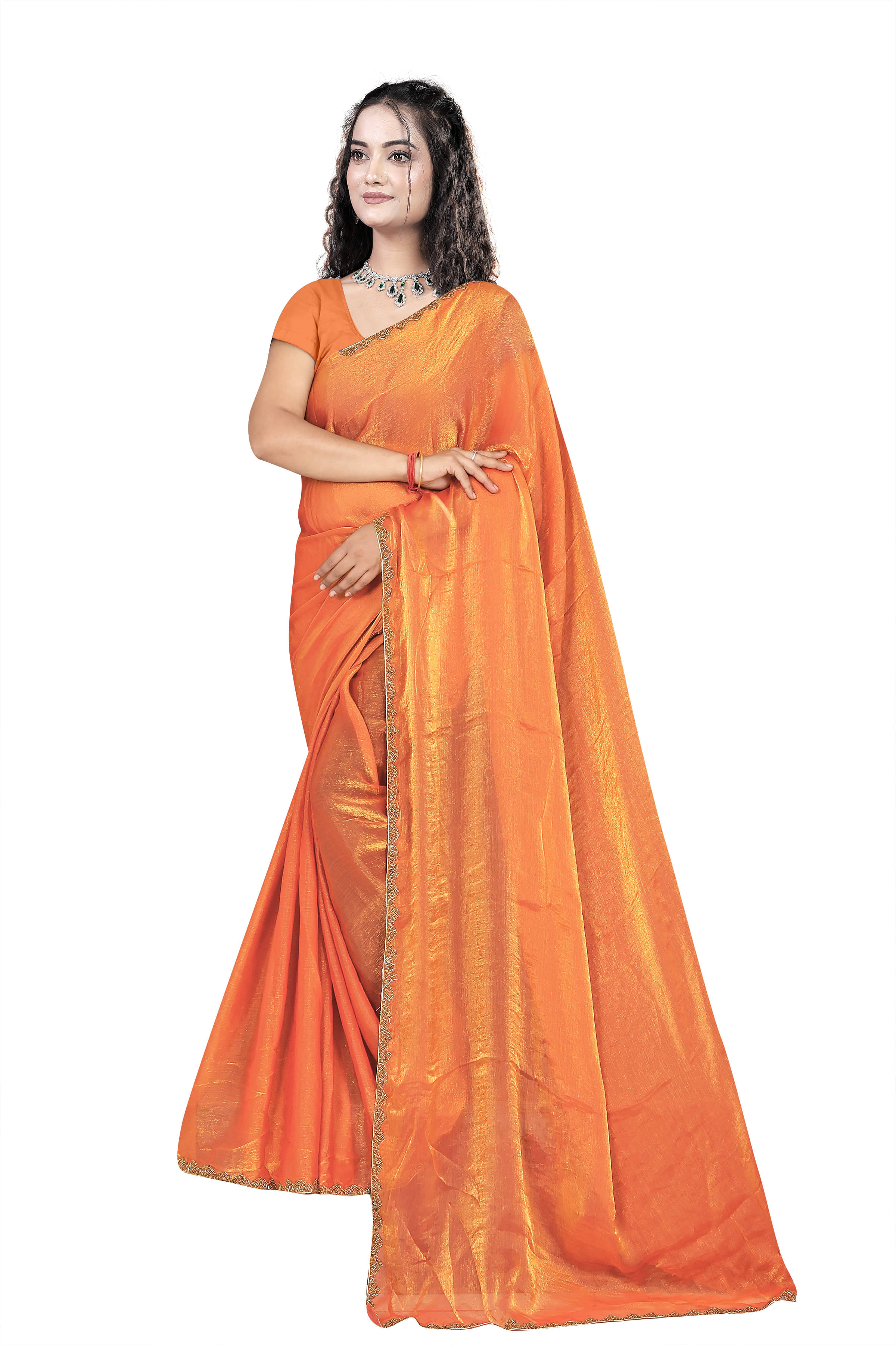 Gullak Nylon Dyed Saree With Unstitched Blouse Piece ( Blue ) Gullak Nylon Dyed Saree With Unstitched Blouse Piece ( Blue )