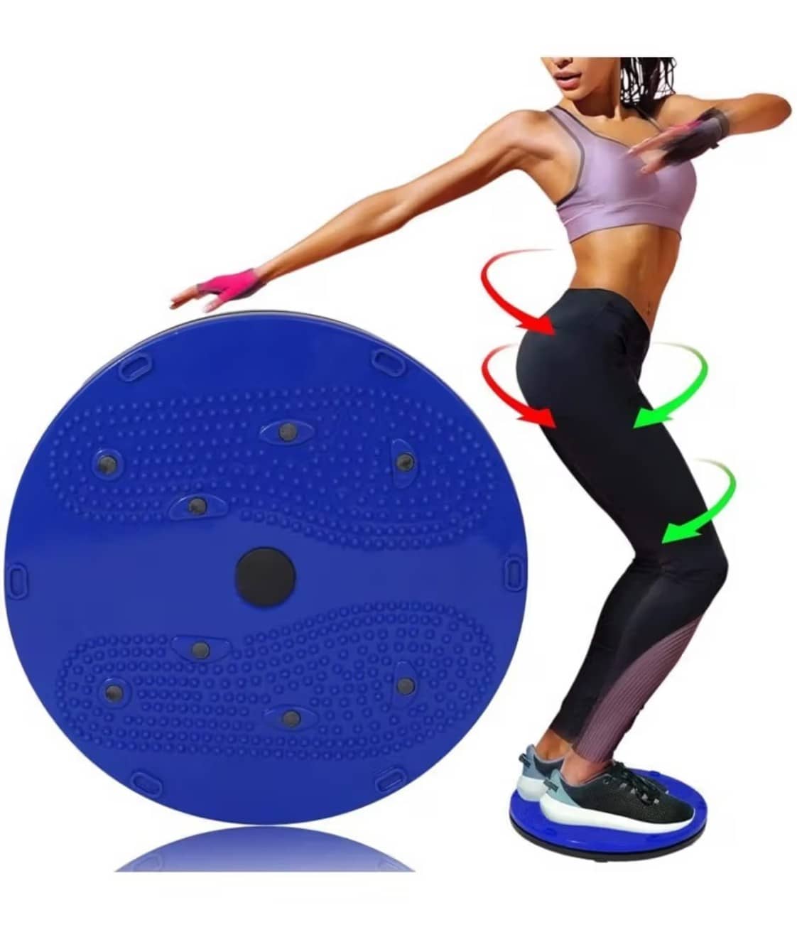 Horsefit Tummy Twister | Twisting Waist Disc | Waist Trimmer | Body Toner | Fat Burner | Aerobic Exercise Foot Exercise Fitness Twister | Fat Buster | Perfect Home Gym Equipment for Men & Women (Blue) - Sports and Fitness Equipment | Buy online on ZillyBuy