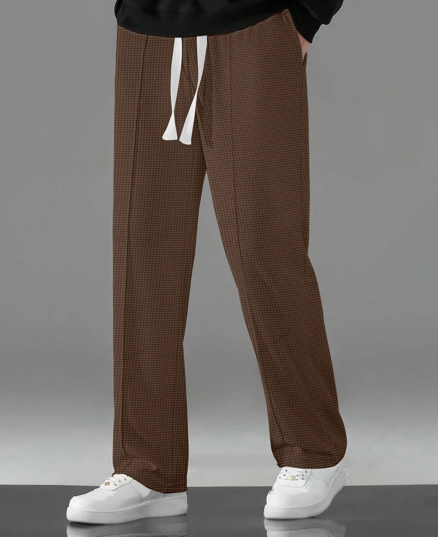 KAJARU Loose Pleated Men's Trouser - Brown ( Pack of 1 ) - Trousers | Buy online on ZillyBuy