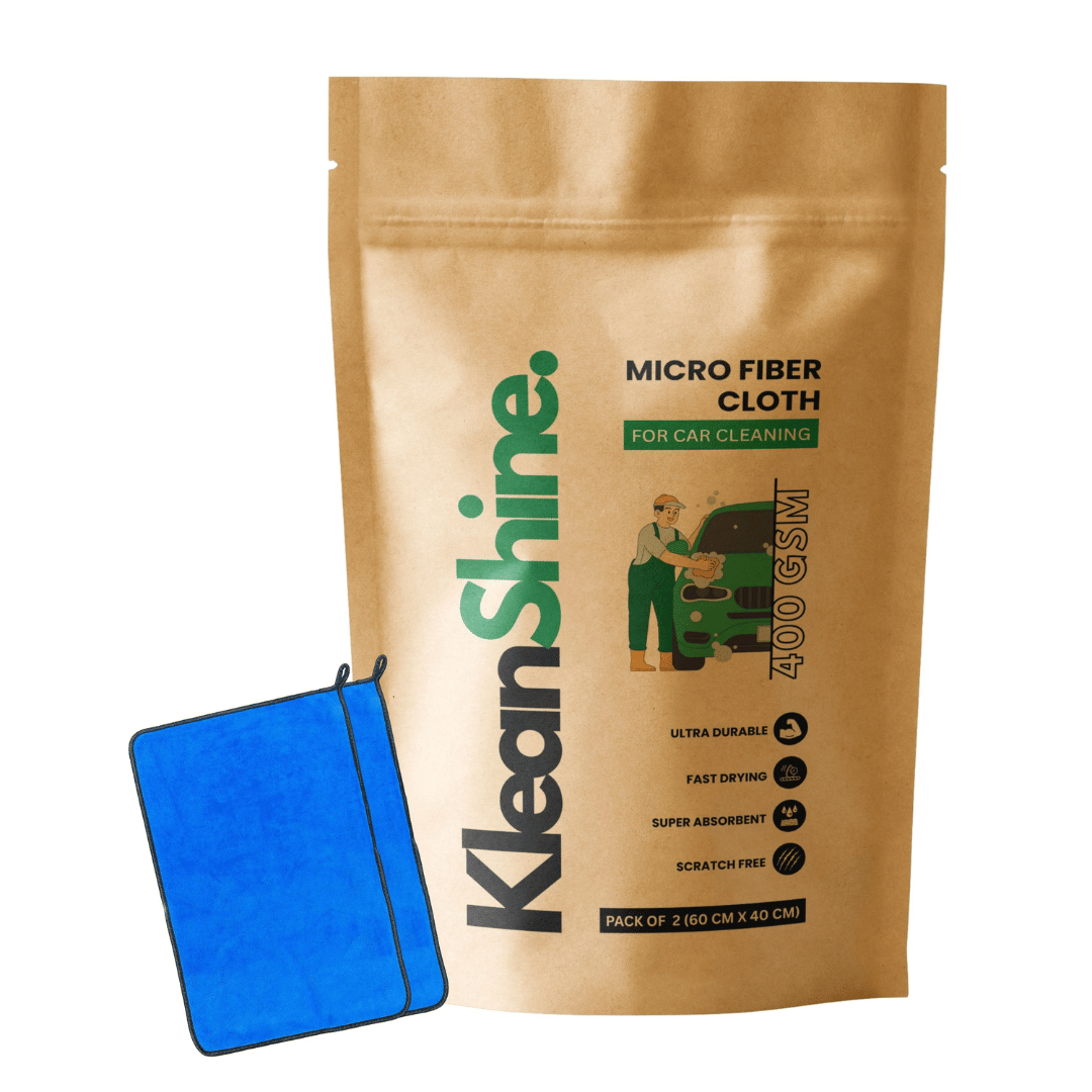KLEANSHINE Blue 400 GSM Microfiber Cloth For Automobile ( Pack of 2 ) KLEANSHINE Blue 400 GSM Microfiber Cloth For Automobile ( Pack of 2 )