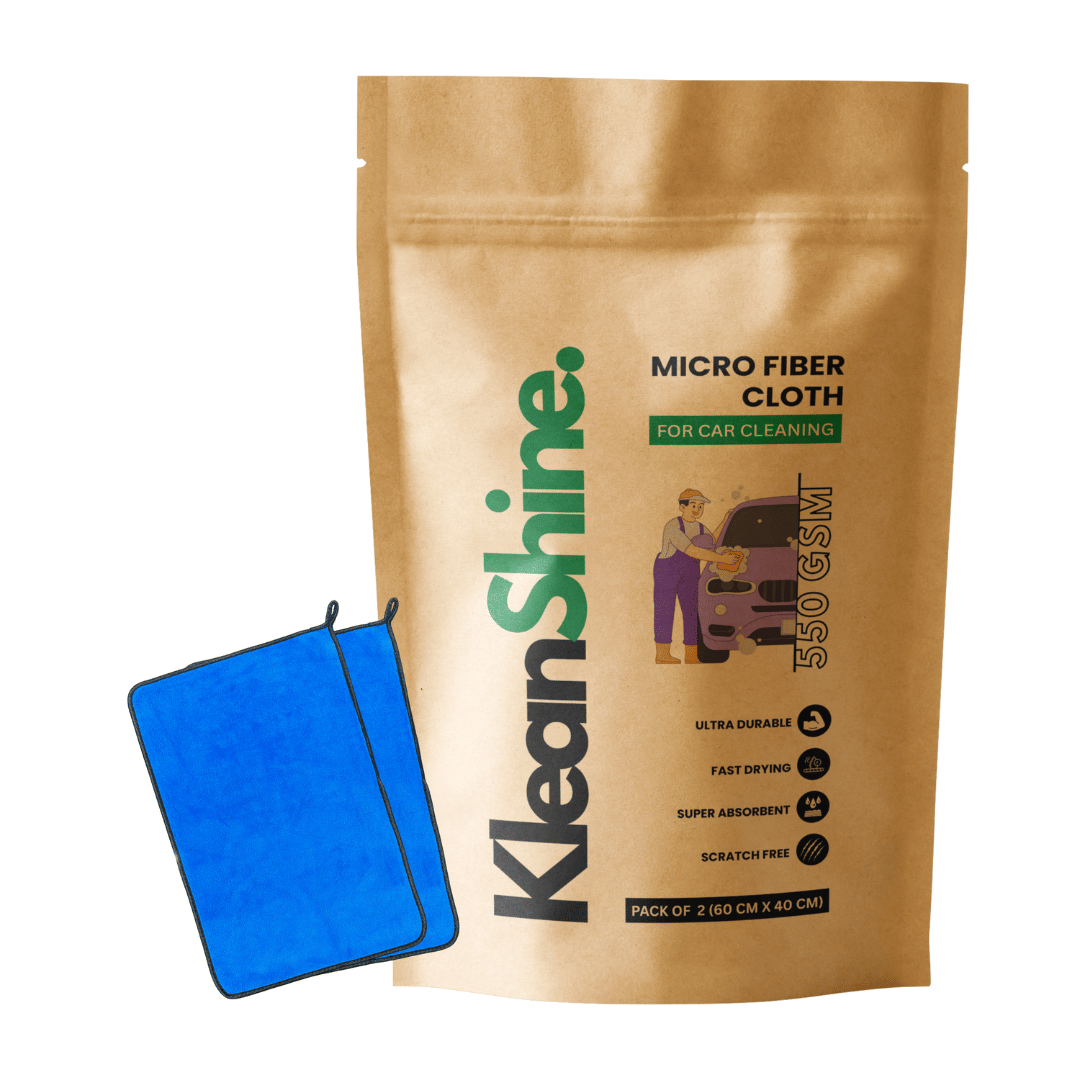 KLEANSHINE Blue 550 GSM Microfiber Cloth For Automobile ( Pack of 1 ) KLEANSHINE Blue 550 GSM Microfiber Cloth For Automobile ( Pack of 1 )