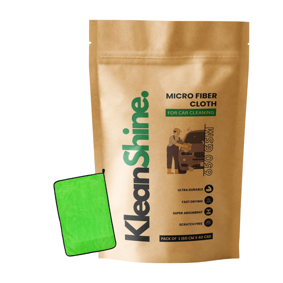KLEANSHINE Green 650 GSM Microfiber Cloth For Automobile ( Pack of 1 ) KLEANSHINE Green 650 GSM Microfiber Cloth For Automobile ( Pack of 1 )
