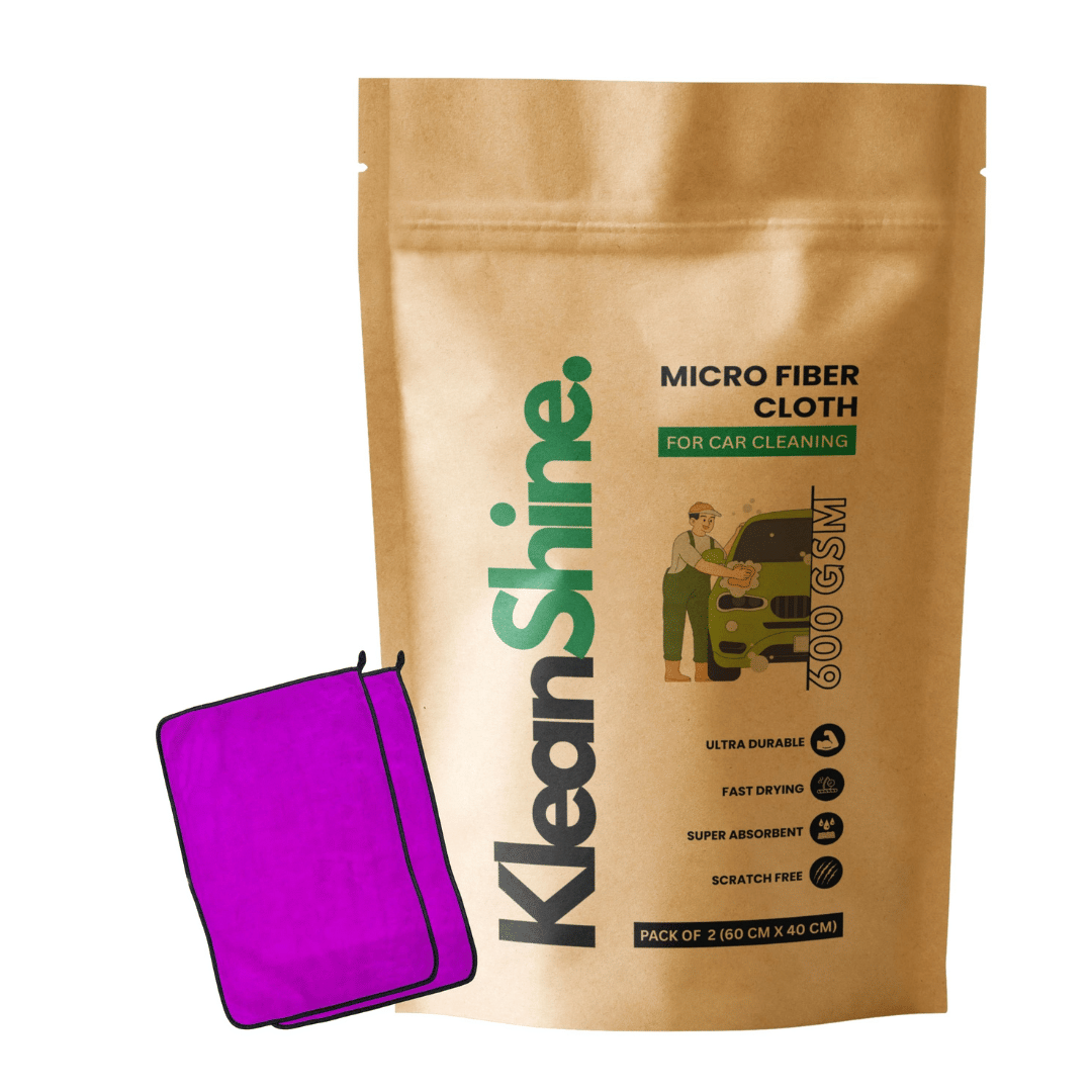 KLEANSHINE Purple 600 GSM Microfiber Cloth For Automobile ( Pack of 2 ) KLEANSHINE Purple 600 GSM Microfiber Cloth For Automobile ( Pack of 2 )