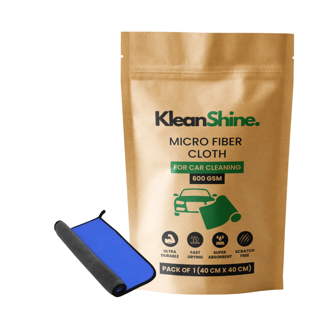     			KLEANSHINE Yellow 600 GSM Microfiber Cloth For Automobile ( Pack of 2 )