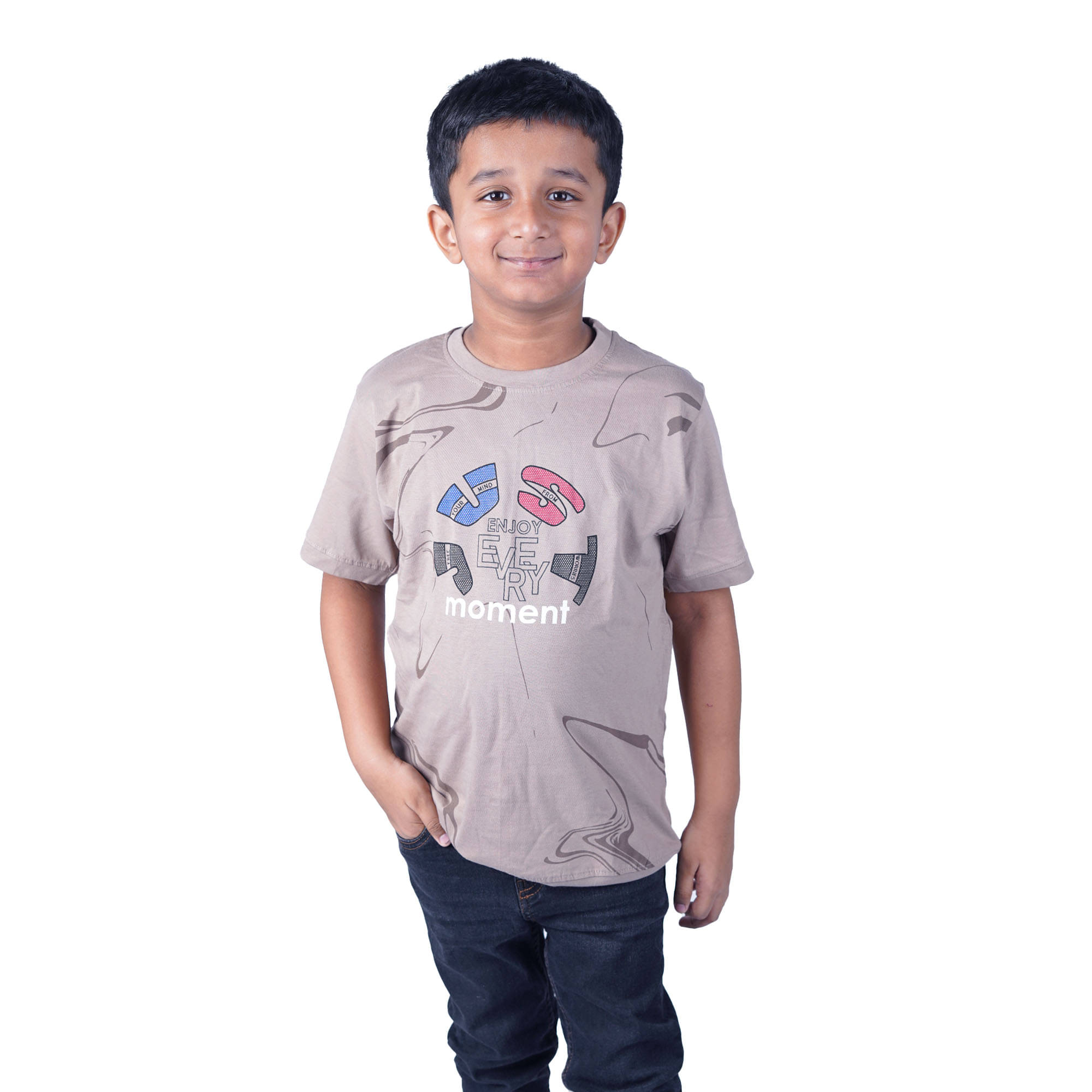     			Kidzee Kingdom Pack of 1 Boys Cotton T-Shirt ( Purple )
