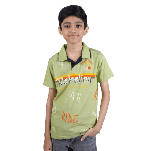     			Kidzee Kingdom Pack of 1 Boys Cotton T-Shirt ( Green )