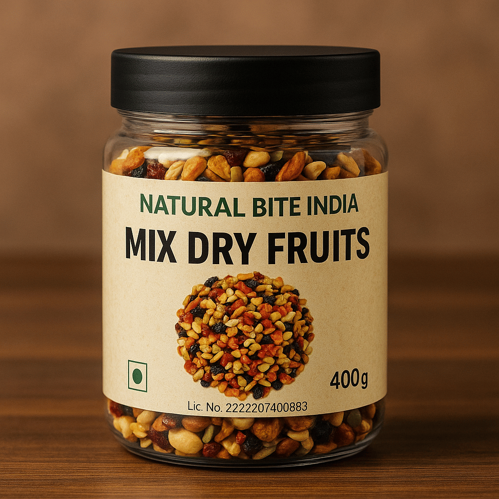     			NATURAL BITE INDIA Mixed Nuts 400 g