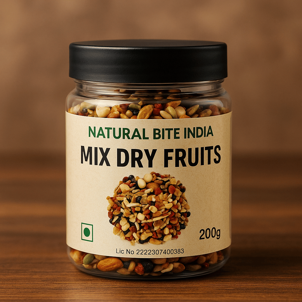     			NATURAL BITE INDIA Mixed Nuts 200 g