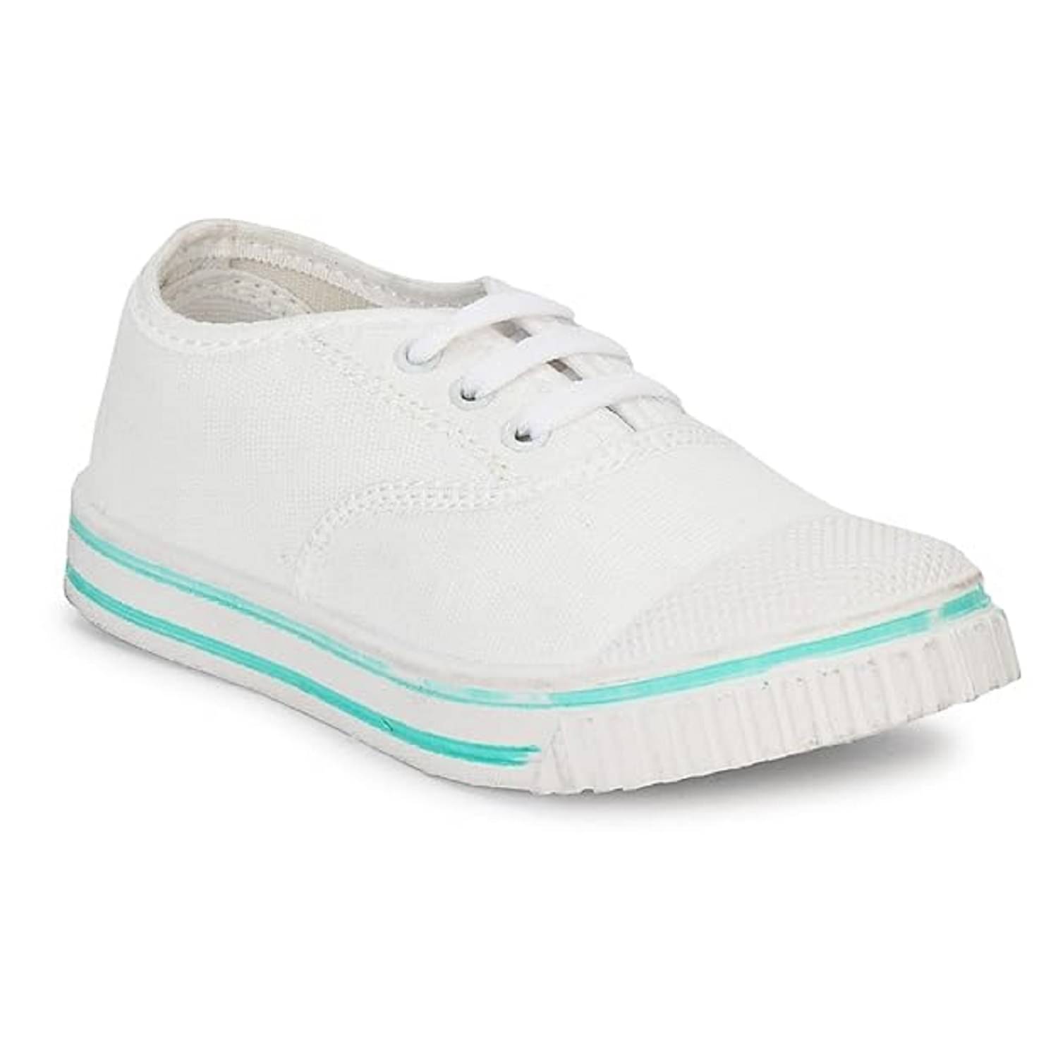     			Onbeat - White Boy's School Shoes ( 1 Pair )