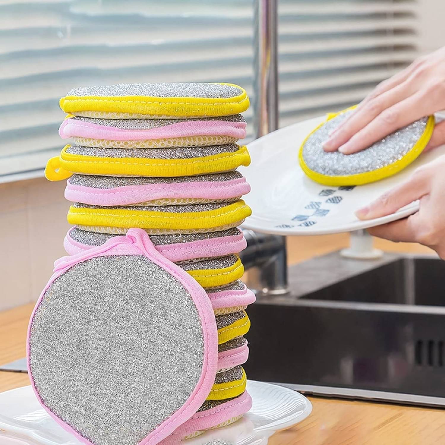     			Scrub & Sponge for Kitchen Cleaning Dishes and Cookware